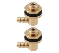 ECSiNG 2 boquillas de latón para tanque de combustible de 90 grados M8 roscadas, adecuadas para la mayoría de modelos de aviones, barcos y automóviles (18 x 14 x 4,5 mm)