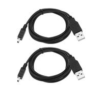 ECSiNG 2 cables de carga USB para calculadoras, cable de carga USB, cable de datos compatible con Texas TI-84 Plus CE TI Nspire CX CAS calculadora gráfica cable USB de repuesto