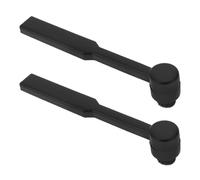 ECSiNG 2 Cepillos de Limpieza de 59 X 13 Mm para Tocadiscos Cepillo Limpiador de Agujas para Tocadiscos Color Negro