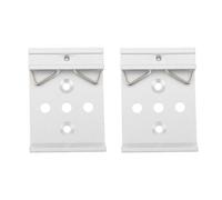 ECSiNG 2 clips de montaje de riel DIN de 35 mm de aleación de aluminio para instalación de placa de circuito, color plateado