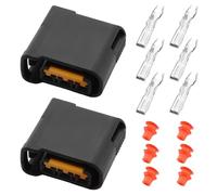 ECSiNG 2 Conectores de Arnés de Bobina de Encendido Automático de 3 Pines FW-C-D3F-B Conector Impermeable Compatible con Subaru Impreza GC8 STI WRX GDA GDB Legacy