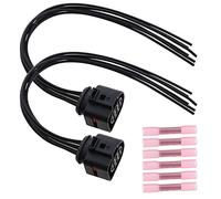 ECSiNG 2 conectores de arnés de cable para luz trasera de coche, 6 pines, enchufe hembra de 30 cm con 6 tubos de 0,50 mm²-1,50 mm² 1J0973733 compatibles con Audi TT Mk 2 2006-2012