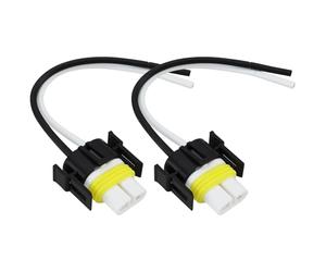 ECSiNG 2 Conectores de Cable para Faros Delanteros H11 de 15 Cm Compatible con Polaris Hawkeye 300 4X4 (2006-2011)