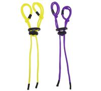 ECSiNG 2 Correas de Dedo con Arco recurvo Ajustable para Arco recurvo, Cuerda de Arco para Arco recurvo, Accesorios de Repuesto Morado y Amarillo