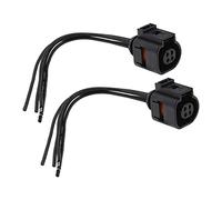 ECSiNG 2 Enchufes de Sensor de Temperatura del Refrigerante de 4 Pines de Repuesto 4B0973712 Compatible con VW Passat B5 Bora Jetta Golf 5 Beetle Audi A3 A4 A6 Skoda Seat 15 Cm