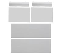 ECSiNG 2 Juegos (6 Piezas) de Repuesto para Tarjeta de Memoria de Puerta Ranura para Puerta Kit de Cubierta de Carcasa Protectora Piezas de reparación 3 en 1 Compatible con Consola Wii, Blanco