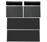 ECSiNG 2 Juegos (6 Piezas) de Repuesto para Tarjeta de Memoria Ranura para Puerta Tapa Cubierta Kit de Carcasa Protectora Piezas de Reparación Kit 3 en 1 Compatible con Wii Consola, Negro