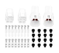 ECSiNG 2 Juegos de Conectores Macho Y Hembra de 4 Pines para Motocicletas Piezas de Reparación Compatible con Yamaha Compatible con Kawasaki Motocicletas