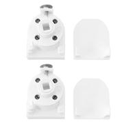 ECSiNG 2 juegos de mecanismo de control de cortina romana de 37 x 33 mm con cubierta de persiana enrollable, accesorios de riel central de 5,5 mm compatible con Hilarys