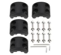 ECSiNG 2 Juegos de Tope de Gancho de Cable de Cabrestante de Goma Accesorios de Cabrestante Protector de Línea de Goma Compatible con ATV UTV Cuerda de Cabrestante Sintético Negro con Llave Allen