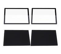 ECSiNG 2 lentes de pantalla cubierta de plástico con marco inferior compatible con Nintendo DS Lite pantalla superior 69 x 54 mm negro