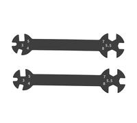ECSiNG 2 llaves de llave RC 6 en 1, multifuncional, tamaño pequeño, portátil, buena mano de obra, alta dureza, adecuada para tuercas M3 M4 M5 M5.5 M7 M8