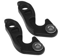 ECSiNG 2 Perchas mecánicas para desviador de Bicicleta de Metal, Gancho Trasero de desviador Negro 9893-4291 Compatible con Allez Crux Dolce especializado