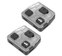 ECSiNG 2 Piezas 3 Botones Caja de Llaves de Control Remoto Caja de Reparación Carcasa Mango Recto Control Remoto Reemplazo Revestimiento Interior Compatible con Toyota AVENSIS 2004-2009 Negro
