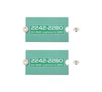 ECSiNG 2 Piezas Adaptador de Extensión de Longitud M.2 NGFF/NVME 2242-2280 Soporte de Tarjeta de Extensión SSD para Carcasa de Computadora PC de 38 X 22 X 0,9 Mm