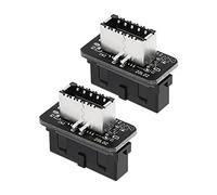 ECSiNG 2 Piezas Adaptador de Panel Frontal USB Adaptador de Encabezado USB C Vertical USB 3.1 Tipo-E Key-A A USB 3.0 Convertidor de Encabezado de 20 Pines para Placa Base Tipo C