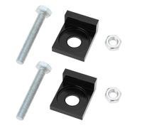ECSiNG 2 piezas Ajustador Tensor de Cadena de Motocicleta 12mm Diámetro de Orificio Tensor CNC para Moto de Cross Motor Bicicleta Motocicleta 50cc 70cc 90cc 110cc 125cc Negro