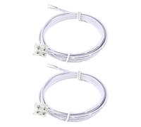 ECSiNG 2 Piezas Conectores de Tira de LED Conector de Extensión de Luz con Tornillo de Apriete Sin Soldadura de 2 Pines 120 Cm 20 AWG para Tiras de Luces LED de 5/12/24 V Y 10 Mm