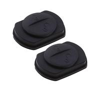 ECSiNG 2 piezas de 2 botones para llave de coche, protector de almohadilla de goma compatible con Mitsubishi Colt Spacestar Carisma negro resistente a los arañazos y accesorios de auto