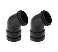 ECSiNG 2 Piezas de Plástico Lijadora de Banda Adaptador de Codo Conector Lijadora de Correa Boquilla de Polvo Compatible con Makita 9403 Pieza de Repuesto 416497-7 Negro