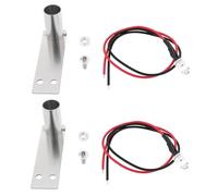 ECSiNG 2 Piezas de Tubo de Escape de Simulación de Coche RC 1/10 para Coche de Derrape A Escala 1/10 49,4 X 13,8 X 18,4 Mm con Pernos de Alambre de Luz LED Tornillos de Un Solo Orificio