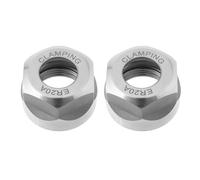 ECSiNG 2 Piezas ER20 ER20A Tuerca de Sujeción de Pinza de Cojinete de Bolas M25X1.5 Tuerca de Sujeción de Pinza de Portaherramientas de Precisión para Mecanizado CNC Tuerca de Portaherramientas ER20