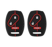 ECSiNG 2 Piezas Funda de Silicona para Llave de Coche 3 Botones Compatible con Honda Compatible con Accord CR-V