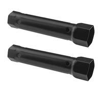 ECSiNG 2 Piezas Llave de Tubo para Grifo Llave de Tubo de Metal Llave para Grifo Instalación Y Reparación de Grifos Herramientas Manuales de 34mm Y 40mm de Diámetro 200mm de Longitud Negro