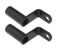 ECSiNG 2 piezas Soporte para espejo retrovisor de motocicleta Montaje para barra de luz Extensión de manillar para faros externos Cargador USB Soporte para teléfono celular GPS Aleación de aluminio
