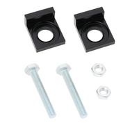 ECSiNG 2 piezas Tensor de cadena de motocicleta con agujero de 15 mm Ajustador de cadena CNC para bicicleta de motor de tierra Motocicleta 50cc 70cc 90cc 110cc 125cc Negro