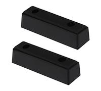 ECSiNG 2 Piezas Tope de Goma Tope Amortiguador Bloque Anticolisión para Camión Remolque Autocaravana Puerta Pesada Puerta de Acero Vehículo 210x50x50mm Negro