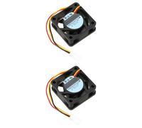 ECSiNG 2 Piezas Ventilador DC Doble Rodamiento 3 Pin 40x40x15 mm 24 v Compatible con 109P0424H7D28 y Compatible con Equipos de Control Industrial