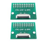 ECSiNG 2 Placas Convertidoras FPC de 24 Pines de 0,5 Mm en El Lateral del Zócalo (Parte Posterior) Y 1,0 Mm A Dip de 2,54 Mm