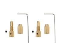 ECSiNG 2 Sets Adaptadores de Portabrocas Mini Taladro 0.8-1.5mm Compatible con Eje Motor 2.3mm Para Taladrar ABS Tiras Plástico Delgado