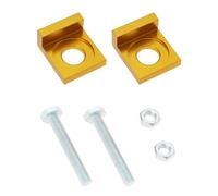 ECSiNG 2 tensores de cadena de motocicleta de 15 mm de diámetro para motocicleta, tensor CNC para motocicleta de 50 cc, 70 cc, 90 cc, 110 cc y 125 cc, color dorado