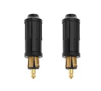 ECSiNG 2 Uds Adaptador de Encendedor de Cigarrillos DIN de Repuesto Compatible con BMW Motocicletas Automóviles Conector de Encendedor de Cigarrillos Macho DIN de 12v