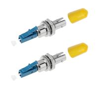 ECSiNG 2 Unidades Adaptador de Fibra óptica LC Macho A ST Hembra Convertidor Híbrido 1200 Nm ~ 1600 Nm para Fibra Monomodo/multimodo