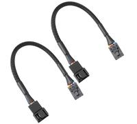 ECSiNG 2 Unidades de Cable Adaptador de Ventilador CRJ de 4 Pines con Cierre Compatible con Placas Base DELL de 15 Cm