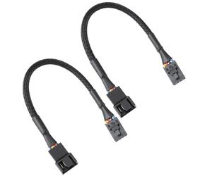 ECSiNG 2 Unidades de Cable Adaptador de Ventilador CRJ de 4 Pines con Cierre Compatible con Placas Base DELL de 15 Cm