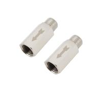 ECSiNG 2 válvulas de aislamiento neumático BSP macho a hembra de rosca externa de 1/4 pulgadas para aire, agua, aceite y gas, 40 mm