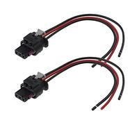 ECSiNG 2 x 3 Pines Sensor de estacionamiento Enchufe de Repuesto Adaptador de arnés de cableado 4F0973703 4H0973703 Compatible con VW Passat Jetta Golf Beetle Audi A3 A4 A6 Skoda Seat 13,5 cm