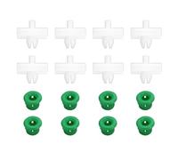 ECSiNG 20 clips de montaje de tiras laterales + 20 ojales compatibles con BMW 5er E34 1988-1995 OE 51131946258 19,7 x 17,8 mm, 12 x 8,5 mm, soporte de clip de moldura de carrocería de puerta