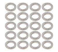 ECSiNG 20 PCS M8 Arandelas de Acero Al Manganeso con Cuña Arandelas de Bloqueo de Doble Pila Diámetro Exterior 13,5 Mm Espesor 2 Mm para Distribuir La Presión de Pernos Y Tuercas