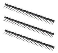 ECSiNG 20 Piezas Conectores de Cabecera de 40 Pines de 2,54mm de Paso de Una Sola Fila Macho Tira de Cabecera Conector Curvo Positivo Compatible con Raspberry Pin Proyecto Electrónico