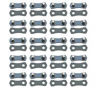 ECSiNG 20 Sets de Eslabones de Unión de Cadena de Motosierra Correa Preestablecida de Reparación de Eslabones Maestros Compatible con Cadena de Calibre 3/8LP de 1,3mm para Cadenas de 33 A 70