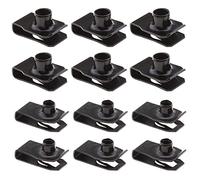 ECSiNG 20 tuercas de metal M6 M8 Lug U Tuerca Chimnea U Panel de fijación para vehículos de motor, electrodomésticos de color negro