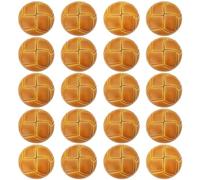 ECSiNG 20PCS Botones de Fútbol Marrones de 20 Mm Patrón de Fútbol Botón de Chaqueta de Plástico de Imitación de Cuero Botones de Vástago Vintage para Chaqueta Trajes Abrigo Deportivo Uniforme