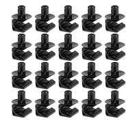 ECSiNG 20x Clips de Fijación de Tubos de Plástico Negros Compatible con Toyota Conductos de Freno de Ø 7,0 Mm