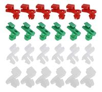 ECSiNG 24 Piezas Clips de Retención de Varilla de Bloqueo de Puerta de Coche Sujetadores de Moldura de Plástico del Lado Izquierdo Derecho del Conductor para Orificio de 2-3,5 Mm Orificio de 5,5-6,5