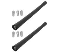 ECSiNG 2pcs Antena Corta para Motocicleta de 7" con Tornillos Adaptadores Compatible con Har-Ley Davidson 1989-2022